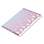 Cranberry-Blue Bubbles Notizblock (angewinkelt)