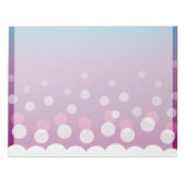 Cranberry-Blue Bubbles Notizblock (Vorderseite)