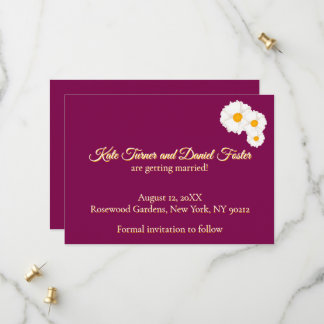 Cranberry-Blüten-Hochzeit-Save-the-Date-Einladung Save The Date