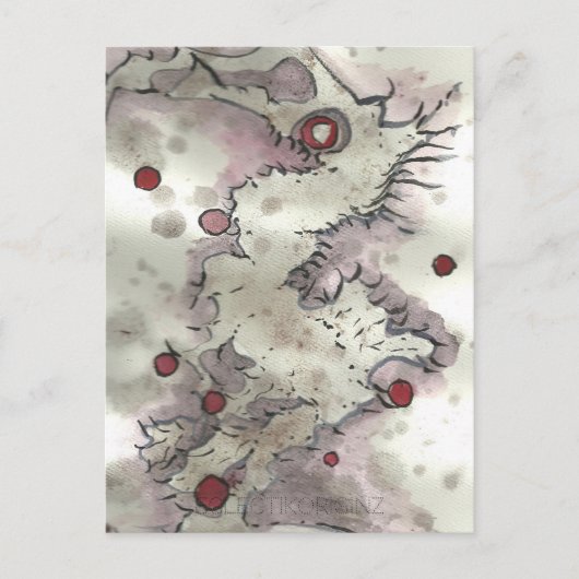 Cranberry Bog Tea Kreatur 003 Postkarte (Vorderseite)