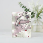 Cranberry Bog Tea Kreatur 010 Postkarte (Stehend Vorderseite)