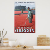 Cranberry Bogs Harvest - Port Orford, Oregon Poster (Küche)