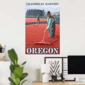Cranberry Bogs Harvest Poster (Heimbüro)