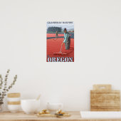 Cranberry Bogs Harvest Vintage Travel Poster (Küche)