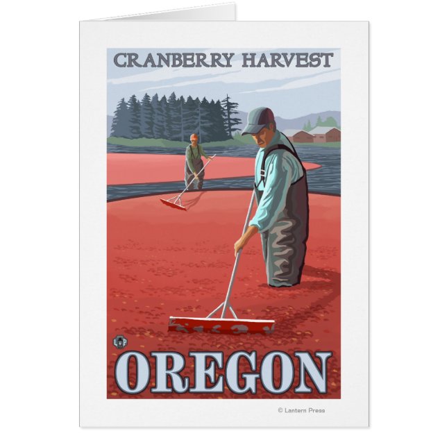 Cranberry Bogs Harvest Vintage Travel Poster (Vorne)