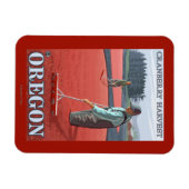 Cranberry Bogs Harvest Vintage Travel Poster Magnet (Horizontal)