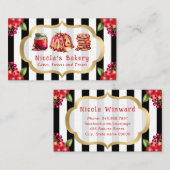 Cranberry Cakes und Jam Bakery Visitenkarte (Vorne/Hinten)