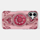 Cranberry Cherry AI-Kunst iPhone Hülle (Rückseite (Horizontal))