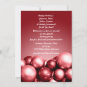 Cranberry Christmas Party Custom Einladungen 2014 (Rückseite)