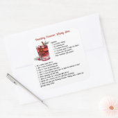 Cranberry Cinnamon Whiskey Saurer Rezept Quadratischer Aufkleber (Umschlag)