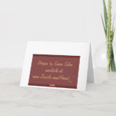 Cranberry Class Elegant Vielen Dank Dankeskarte (Rückseite)