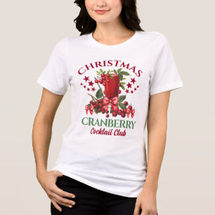 Cranberry Cocktail Club Drinks Tri-Blend Shirt