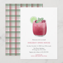 Cranberry Cocktail Festliche Weihnachtsgetränke Pa Einladung