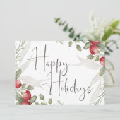 Cranberry Cranberry Business Weihnachtskarte (Stehend Vorderseite)