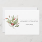 Cranberry Cranberry Business Weihnachtskarte (Rückseite)