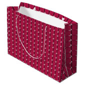 Cranberry Cubes Große Geschenktüte (Rückseite Schrägansicht)
