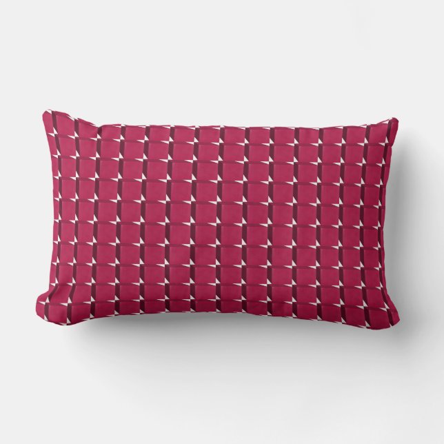 Cranberry Cubes Lendenkissen (Vorderseite)