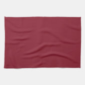 Cranberry Dark Red Solid Trend Farbe Hintergrund Geschirrtuch (Horizontal)