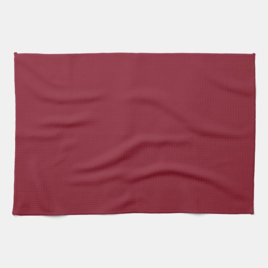 Cranberry Dark Red Solid Trend Farbe Hintergrund Geschirrtuch (Horizontal)