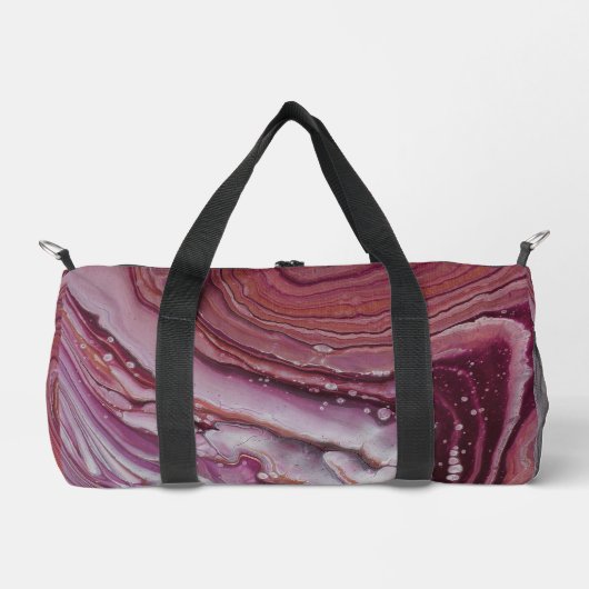 Cranberry Field Print Cut Sew Beutel Duffle Bag (Vorderseite)