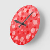 Cranberry Fizz 'Bubbles' Uhr rund (Winkel)