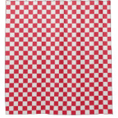 Cranberry fizz checkerboard pattern duschvorhang (Vorderseite)