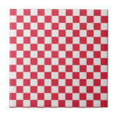 Cranberry fizz checkerboard pattern fliese (Vorderseite)