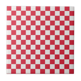 Cranberry fizz checkerboard pattern fliese