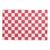 Cranberry fizz checkerboard pattern kissenbezug (Rückseite-Links)