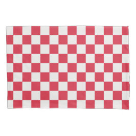 Cranberry fizz checkerboard pattern kissenbezug