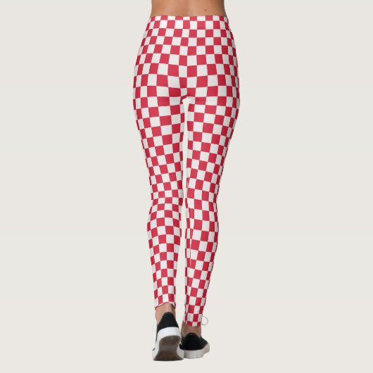 Cranberry fizz checkerboard pattern leggings (Rückseite)
