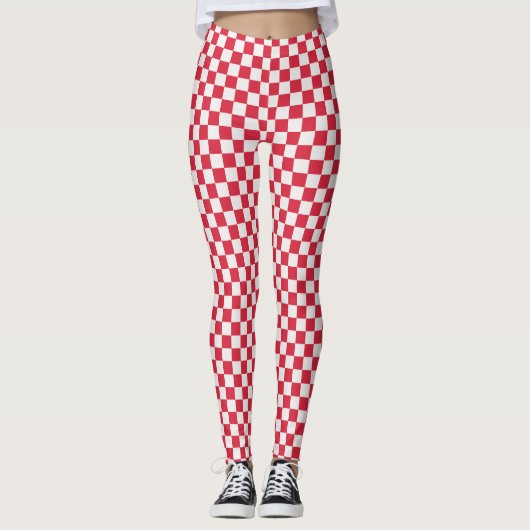 Cranberry fizz checkerboard pattern leggings (Vorderseite)