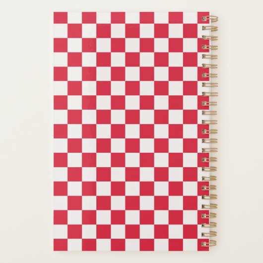 Cranberry fizz checkerboard pattern planer (Rückseite)