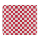 Cranberry fizz checkerboard pattern schneidebrett (Vorderseite)