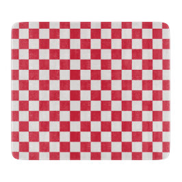 Cranberry fizz checkerboard pattern schneidebrett