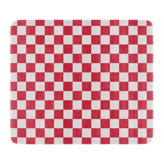 Cranberry fizz checkerboard pattern schneidebrett (Vorderseite)