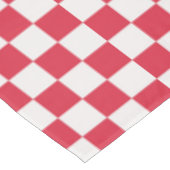 Cranberry fizz checkerboard pattern tischdecke (Schrägansicht)