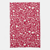 Cranberry Floral for Kitchen Gift Geschirrtuch (Vertikal)