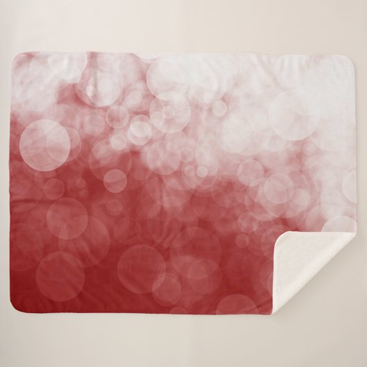 Cranberry Gepunktet - Sherpa Blanket Sherpadecke (Vorderseite (Horizontal))