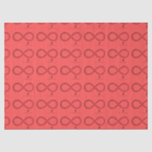 Cranberry Gradient Infinity Hearts Seidenpapier