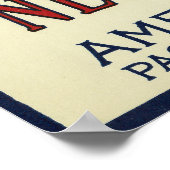 Cranberry-Gütezeichen für Eichen Poster (Ecke)