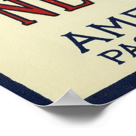 Cranberry-Gütezeichen für Eichen Poster (Ecke)