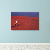 Cranberry Harvest, Middleboro, MA, USA Leinwanddruck (Insitu (Holzboden))