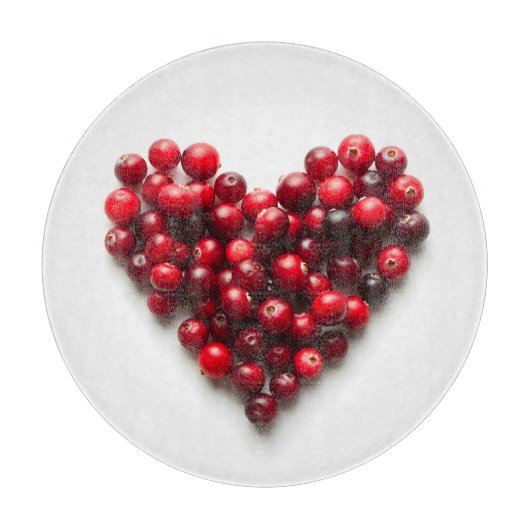 Cranberry Heart Schneidebrett (Vorderseite)