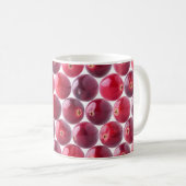 Cranberry Hintergrund Kaffeetasse (VorderseiteRechts)