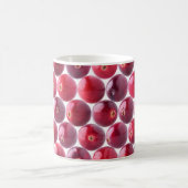 Cranberry Hintergrund Kaffeetasse (Mittel)