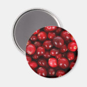 Cranberry-Hintergrund Magnet (Vorderseite/Rückseite)