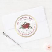Cranberry Horseradish Sauce mit Red Currant Runder Aufkleber (Umschlag)