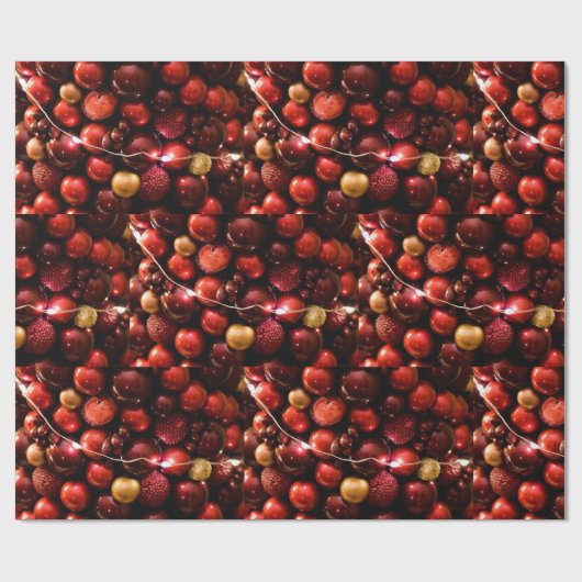 Cranberry im Licht Geschenkpapier (Flach)