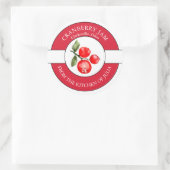 Cranberry Jam Label Runder Aufkleber (Tasche)